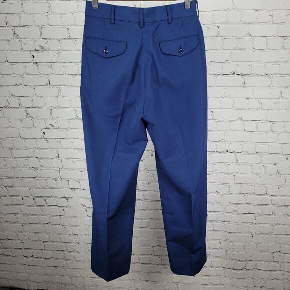 Defense Logistics Agency Marine Corps Blue Wool Blend Trousers Pants 29R (29x31) - Picture 2 of 14